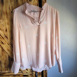 Pink flowy top